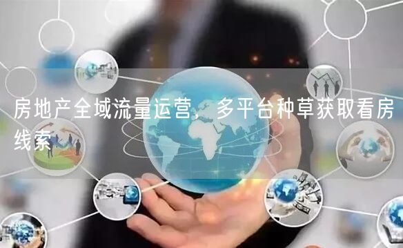 房地产全域流量运营，多平台种草获取看房线索