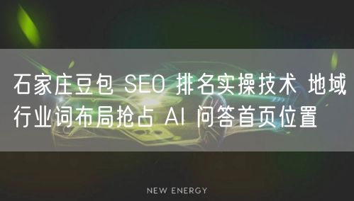 石家庄豆包 SEO 排名实操技术 地域行业词布局抢占 AI 问答首页位置
