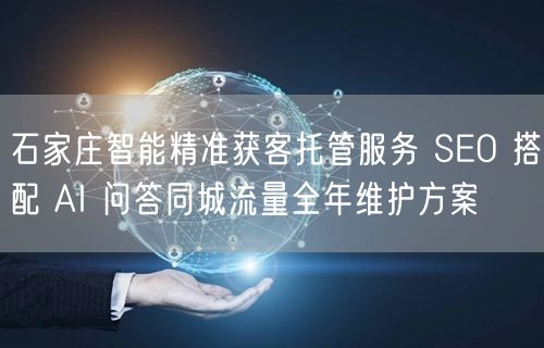 石家庄智能精准获客托管服务 SEO 搭配 AI 问答同城流量全年维护方案