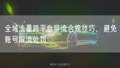 全域流量跨平台导流合规技巧，避免账号限流处罚