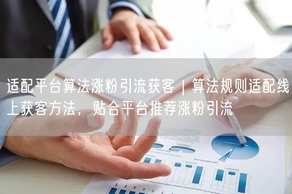 适配平台算法涨粉引流获客｜算法规则适配线上获客方法，贴合平台推荐涨粉引流