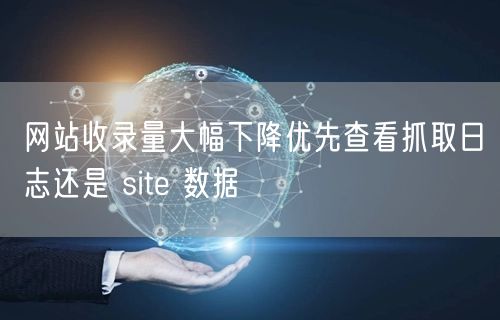 网站收录量大幅下降优先查看抓取日志还是 site 数据