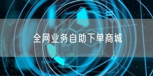 全网业务自助下单商城