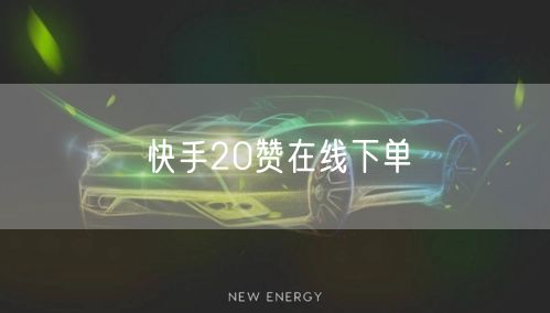 快手20赞在线下单