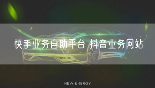 快手业务自助平台 抖音业务网站