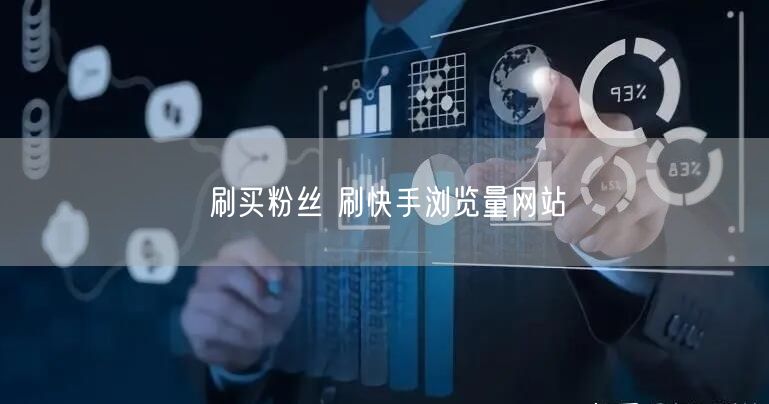 刷买粉丝 刷快手浏览量网站