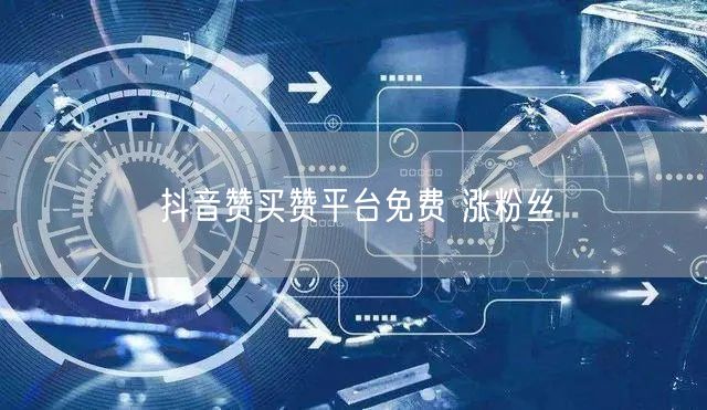 抖音赞买赞平台免费 涨粉丝