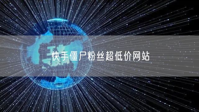 快手僵尸粉丝超低价网站