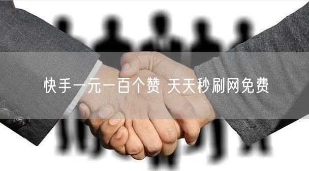 快手一元一百个赞 天天秒刷网免费