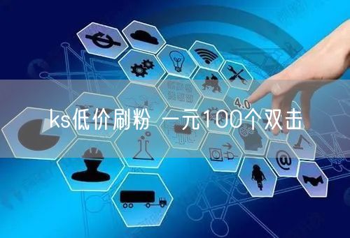 ks低价刷粉 一元100个双击