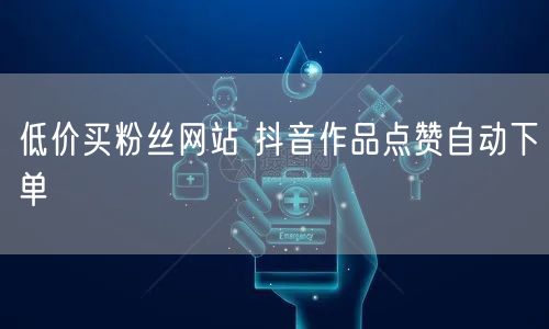 低价买粉丝网站 抖音作品点赞自动下单