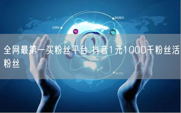 全网最第一买粉丝平台 抖音1元1000千粉丝活粉丝