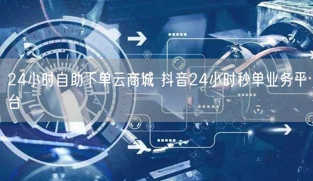 24小时自助下单云商城 抖音24小时秒单业务平台