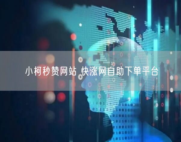 小柯秒赞网站 快涨网自助下单平台